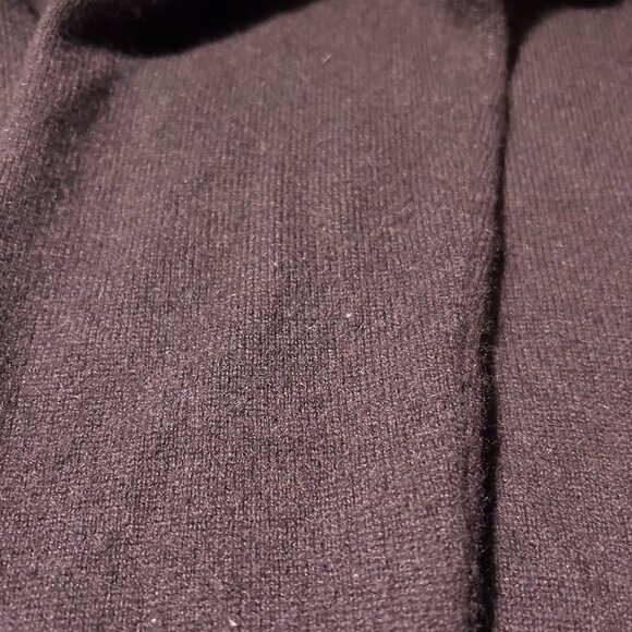 Womens Neiman Marcus Eggplant Puff Sleeve Pure Cashmere Sweater M - Picture 12 of 13